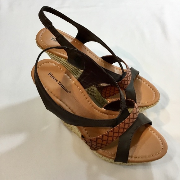Pierre Dumas, Platform espadrilles, Browns, Wedges - Picture 2 of 7